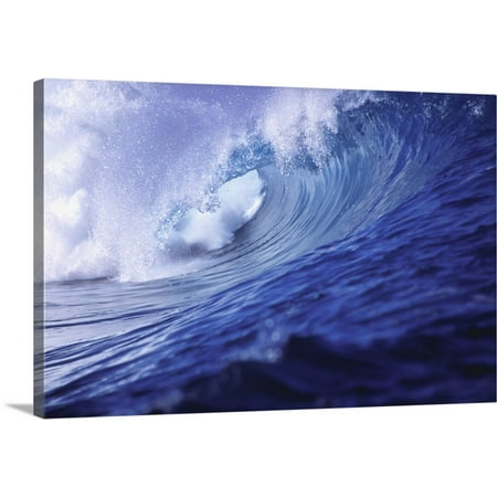 Great BIG Canvas | Ric Ergenbright Premium Thick-Wrap Canvas entitled Fiji Islands, Tavarua, Cloudbreak, one of the best surfing (Best Longboard Surf Spots)