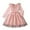 Pink, variant on Jalioing Long Sleeve Maxi Dress for Big Girls Fashion Crew Neck Solid Color A Line Long Dress 8-13 Years