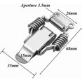 thumbnail image 2 of 4 Pieces Stainless Steel Clamp Latch Lever Lock Box Latch Lever Latch Door Hasp Toggle Latch Spring, 2 of 5