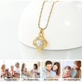 thumbnail image 3 of Celtic Knot Urn Necklace for Ashes Heart Infinity Pendant Birthstones Love Knot Jewelry Women Cremation Jewelry Urns Pendant, 3 of 8