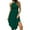 Army Green, variant on Summer Halter Neck Dress for Women Fashion Casual Loose Solid Color Mini Dress Dressy Pleated Sleeveless Crew Neck Wedding Guest Sundress