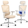 thumbnail image 1 of Office Chair Ergonomic Desk Chair - Home Mesh Office Desk Chair with Adjustable Lumbar Support, High-Back Computer Gaming Chair with Headrest 3D Armrests, Rolling Swivel Task Chairs for Home, Office, 1 of 8