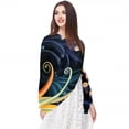 thumbnail image 5 of Sea Slug Chiffon Hair Scarf for Women, Lightweight Breathable Silk Scarf, 180*73 inches, Head Wrap for Summer and Fall Fashion, 5 of 6