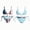 Cyan, variant on 4th of July Swimsuits for Women - Reversible Independence Day Print Two Piece Tie Side Bikini - Swimsuit for Women for BBQ,Gray S