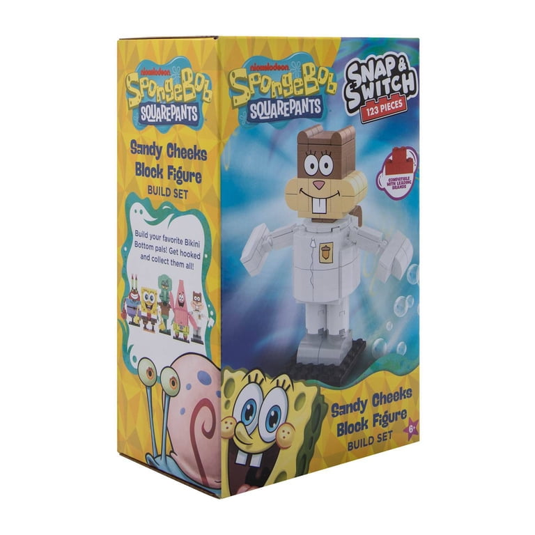 SpongeBob SquarePants Snap Switch Sandy Cheeks Block Figure