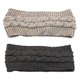 thumbnail image 1 of Diadema más cálida para mujer, diadema tejida con Cable de invierno, gris oscuro + punto de color gris claro, 1 of 1