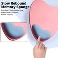 thumbnail image 3 of Ergonomic Heart-Shaped Mouse Pad, with Gel Wrist Rest Support, Non-Slip for Home Office Working, 3 of 6