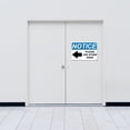 thumbnail image 5 of ADA CENTRAL SIGNS - Notice Please Use Other Door with Left Arrow Sign - ADA Compliant Digitally Printed Text Wall Signs - OSHA Safety Evacuation Signs for indoors and outdoors, 5 of 7