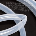 thumbnail image 3 of Feelers Silicone Tubing, 3/4"ID x 1"DO Food Grade Pure Silicone Tube High Temp Hose for Home Brew Brewing Wine Making (3.3FT), 3 of 7