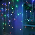 thumbnail image 1 of Cascada de Luces La Merced  Luz Led Multicolor 500 Focos 8 Funciones Cable Transparente 9 m Cascada Navideña, 1 of 8