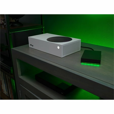 Seagate Game Drive for Xbox 5TB External USB 3.2 Gen 1 Portable Hard Drive with Green LED Bar - Black