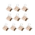 thumbnail image 1 of Rongfmy 10 Pcs Petits Clips de Classeur en Cuir PU Ensemble de Clips pour Bureau Maison, 1 of 9