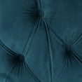 thumbnail image 3 of GDF Studio Howell Modern Glam Velvet Tufted Circular Ottoman, Dark Teal, 3 of 6