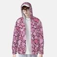 thumbnail image 2 of Fotbe Sweet Heart Chaqueta con Protección Solar UPF 50+ para Hombre y Mujer, Camisa con Capucha y Bolsillos-Small, 2 of 7