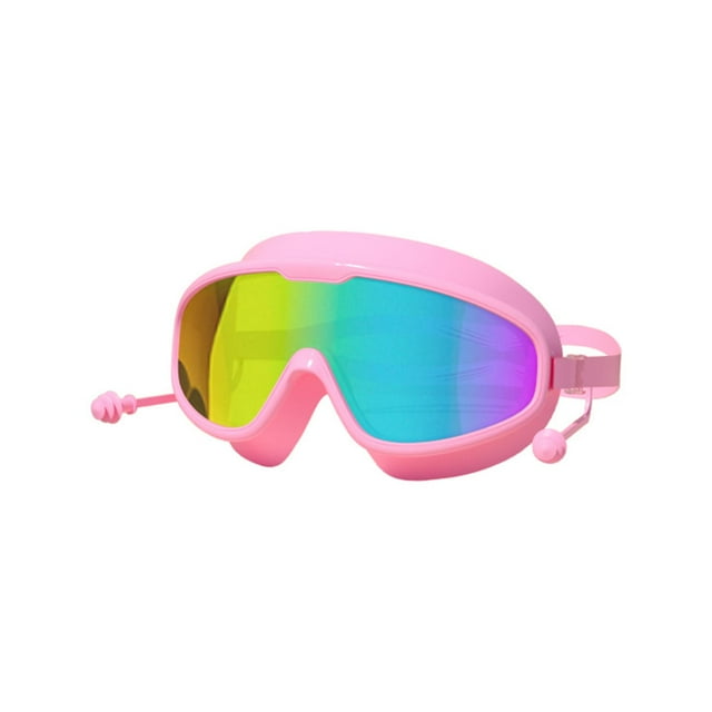 Gafas de natación Gafas de natación Gafas ajustables de gran tamaño para adultos con Enchapado rosa en bolsa