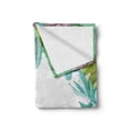 thumbnail image 2 of Cactus Soft Flannel Fleece Blanket, Succulents Framework Different Types Gardening Bedding Plants Theme Seasonal Image, Cozy Plush for Indoor and Outdoor Use, 50" x 70", Multicolor, by Ambesonne, 2 of 6
