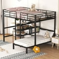 thumbnail image 3 of Euroco Full over Twin Bunk Bed, Twin Platform Bed and Full Loft Bed, Built-in Desk and Shelf for Kids Teens Adults, 3 of 15