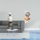 thumbnail image 2 of Estatua De Astronauta Loro, Escultura Animal De Resina, Figura Decorativa De Interior, Adorno Para Tarta Espacial, Adorno De Escritorio Para Mesa, Centro De Mesa, Chimenea, Armario., 2 of 8