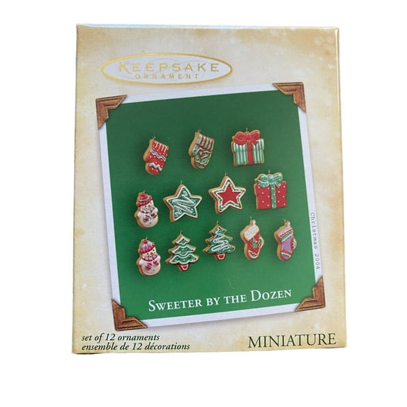2004 Sweeter by the Dozen (Miniature) Hallmark Keepsake Christmas Tree Ornament - QXM5274