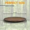 thumbnail image 5 of 24" Lazy Susan Turntable Organizer for Cabinet, Round Wooden Lazy Susan Organization and Storage for Dining Table, Pantry, Kitchen, Countertop, Cupboard,Home Decor, Walnut, 5 of 12