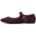 thumbnail image 2 of Ollio Women's Shoes Faux Suede Casual Mary Jane Light Ballet Flats F56SU, 2 of 6