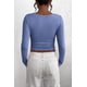thumbnail image 2 of Camiseta PRETTYGARDEN Henley de manga larga ajustada para otoño 2025 - Talla L, 2 of 9