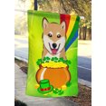 thumbnail image 2 of Carolines Treasures BB1969CHF Shiba Inu St. Patricks Jour Toile Maison Drapeau, 2 of 4