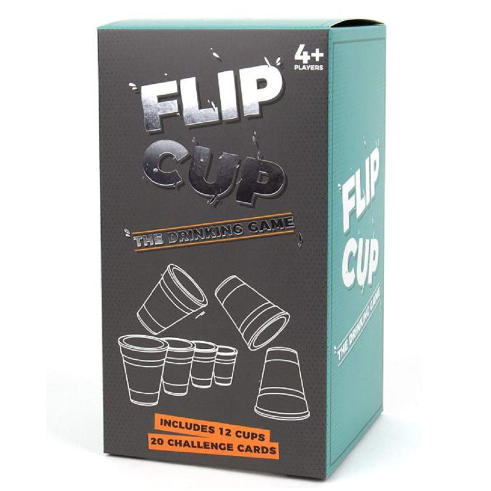 Flip Cup Drinking Game With 20 Challenge Cards New 