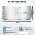 thumbnail image 5 of Yeahmol Car Windshield Sunshade (59"x31"), Front Auto Car Windshield Sun Shade Folding Silvering Sun Visor UV Coating for UV Ray Deflector, 5 of 6