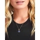 thumbnail image 2 of Collar de ojo malvado de oro rosa de Silvora, collar de cadena de plata esterlina 925, collar con colgante de ojo azul, joyería de protección de la suerte, regalo para mujeres y niñas, 2 of 8