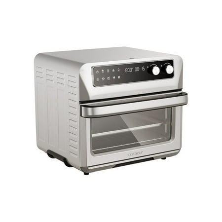

8-in-1 Convection Air Fryer Toaster Oven with 5 Accessories and Recipe-Silver