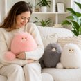 thumbnail image 5 of Long Tail Persian Cat Plush Doll, Soft Fluffy Stuffed Animal Toy Bedroom Sofa Decor Gift 12Inch, 5 of 7