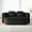 Black, variant on 75''2-In-1 Foldable Sofa,Convertible Sleeper Foam Sofa Bed with Multi Functional Blanket, Chenille Floor Folding Sofa Bed, Floor Sofa Lounge Sofa for Living Room Bedroom Lounge Studio (Black)