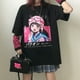 thumbnail image 5 of Camiseta Harajuku gótica para mujer, Camiseta holgada estética Punk oscura Grunge, camisetas góticas para mujer, ropa de calle Y2k, 5 of 5