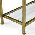 thumbnail image 6 of Crosley Furniture Aimee Metal/Tempered Glass Accent Console Table in Gold/Clear, 6 of 7