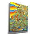 thumbnail image 2 of Epic Graffiti 'Psychedelic Rainbow Trout Fish' by Rebecca Wang Art, Canvas Wall Art, 26"x34", 2 of 8