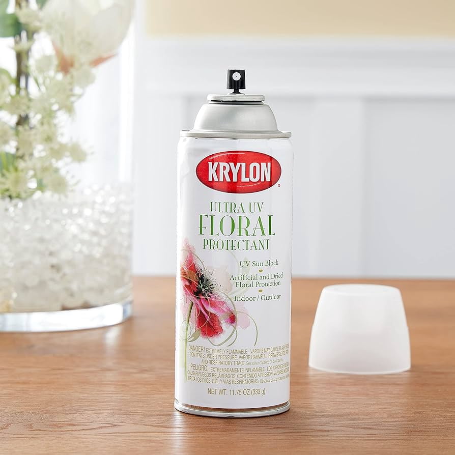 Krylon Crystal Clear Ultra UV Floral Protectant Clear 11.75 oz Spray Paint, 12 Pieces 12 Pack