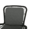 thumbnail image 4 of Noble House Pabrico Outdoor Wicker Club Chair in Gray and Dark Gray (Set of 2), 4 of 10