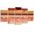 thumbnail image 2 of African Flamingos View At Sunset - Floral Canvas Art Print, 2 of 3