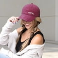 thumbnail image 2 of Yuanlong Women's Baseball Cap All-Season Sun Hat Embroidered Letter Soft Top Classic Sports Headwear, 2 of 4