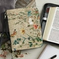 thumbnail image 4 of ZUXONGSY Butterfly Floral Letter Print Bible Cover for Women Faux Leather Bible Case Waterproof Bible Protector with Handle & Shoulder Strap Church Bag Bible Accessories, XL, 4 of 7