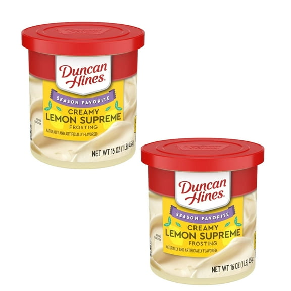( 2 Pack ) Duncan Hines Frosting, Creamy Lemon Supreme 16 Oz