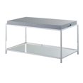 thumbnail image 4 of Convenience Concepts Palm Beach Table Basse en Verre Clair et Métal Chromé, 4 of 9