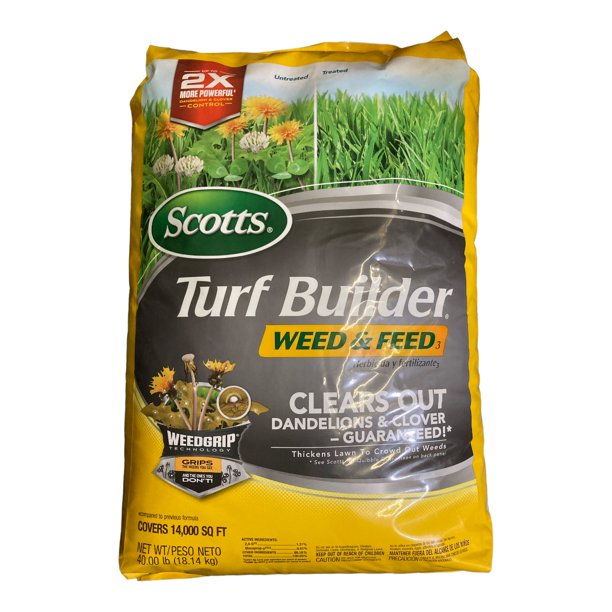 Scotts Turf Builder Weed and Feed Weedgrip Technology Covers 14,000