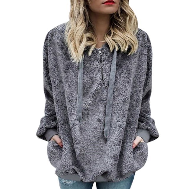 Women Solid Color Coat Button Down Overcoat Long Sleeve Cardigan Warm Winter Overcoat Windproof Outer Coat Fluffy Jacket