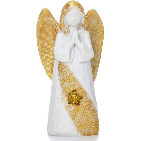 Ornament of Angel statue, statue of a guardian angel in praying