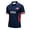 Vermilion, variant on USA 2026 Soccer Cup Fan Polo for Men, Short Sleeve Button Collar Jersey with Stars & Stripes Graphic, Loose Fit Breathable Athletic Shirt, 1 PC Pink M