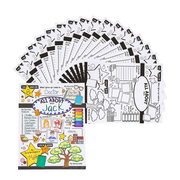 Color Your Own All About Me! Posters - Craft Kits - 30 Pieces