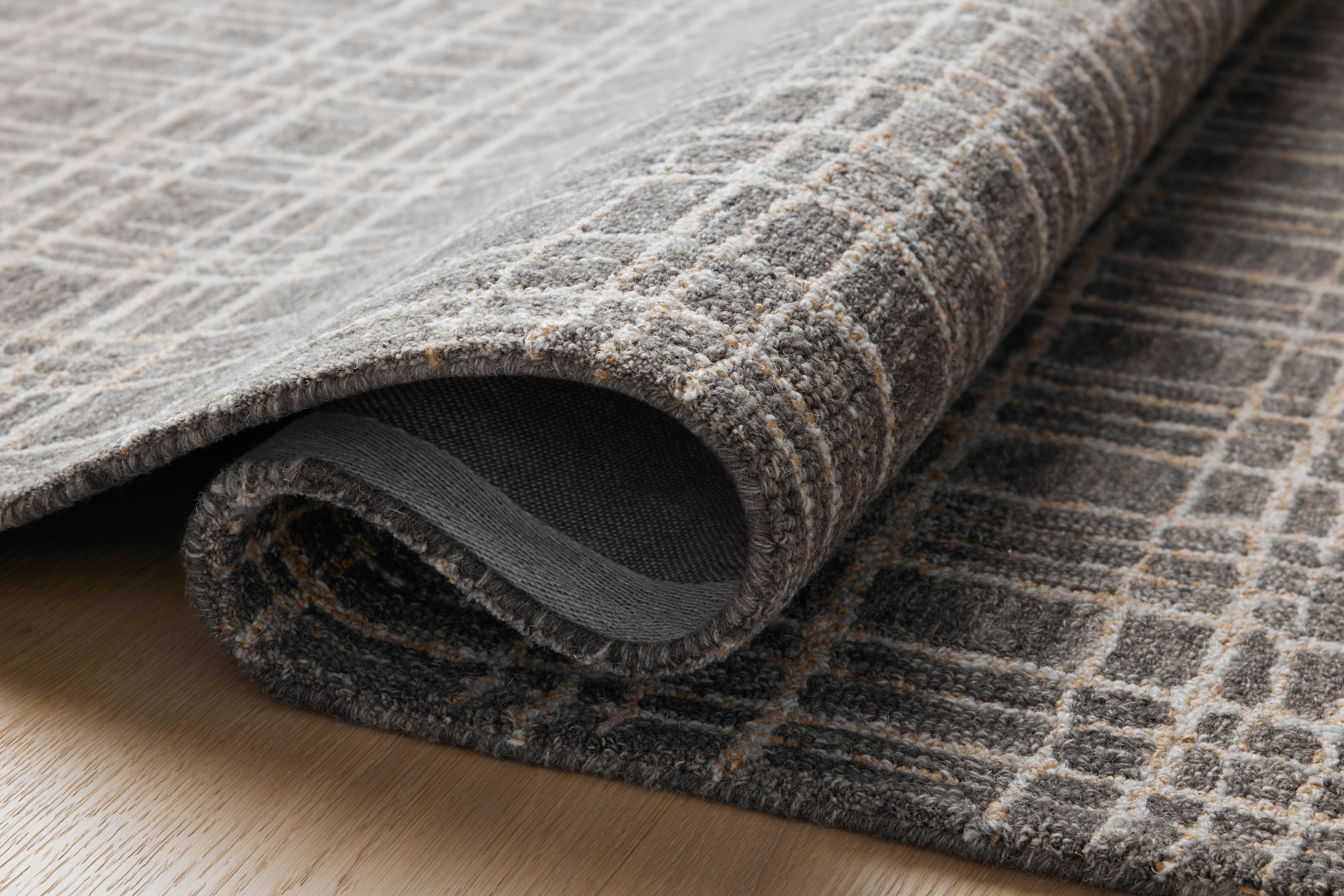 Chris Loves Julia x Loloi Polly Graphite / Pebble 2'-0" x 5'-0" Accent Rug