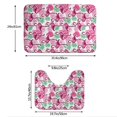 thumbnail image 3 of Honeii Flamingo Pattern Bathroom Anti-Skid Pad Bathroom Mat Vintage Seamless Pattern Not-Slip Toilet Rug Set, 3 of 6